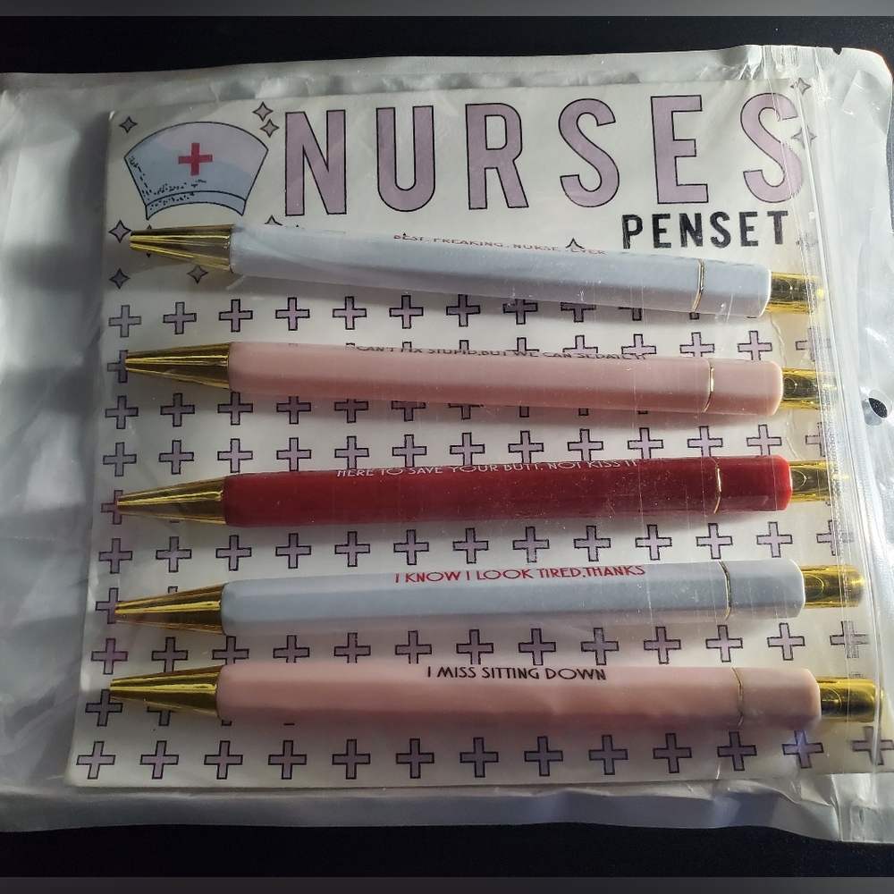 Nurses Pen Set with Gold Accents
